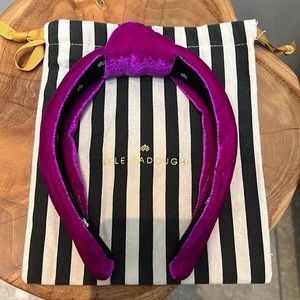 Lele sadoughi bright magenta velvet headband